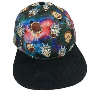 Rick & Morty Adult Swim Snap Back Flat Bill Hat